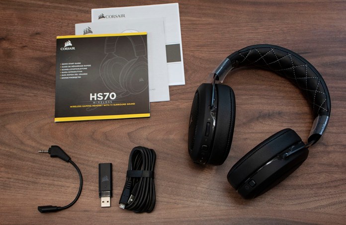 Contenido Caja Corsair HS70
